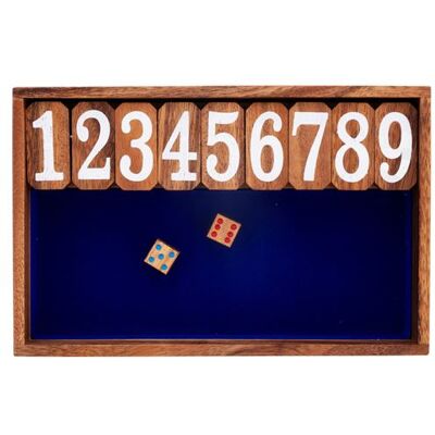 Matgames - Shut The Box - 2 joueurs - Bois - Jeu de société - Publicité Matgames - Shut The Box - 2 joueurs - Bois - Jeu de société - Publicité