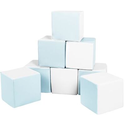 Non communiqué Lot cubes XXL mousse 8 pcs blanc, bleu Bleu - Publicité Non communiqué Lot cubes XXL mousse 8 pcs blanc, bleu Bleu - Publicité