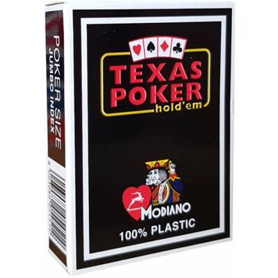 Modiano Black Jack 2 Index Jumbo Cartes à Jouer - Cartes à jouer - Publicité Modiano Black Jack 2 Index Jumbo Cartes à Jouer - Cartes à jouer - Publicité