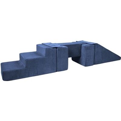 Non communiqué Passerelle 5 blocs bleu marine velours côtelé Gris - Publicité Non communiqué Passerelle 5 blocs bleu marine velours côtelé Gris - Publicité