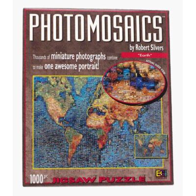 Buffalo Games Photomosaic Earth Jigsaw Puzzle 1000pc - Publicité Buffalo Games Photomosaic Earth Jigsaw Puzzle 1000pc - Publicité