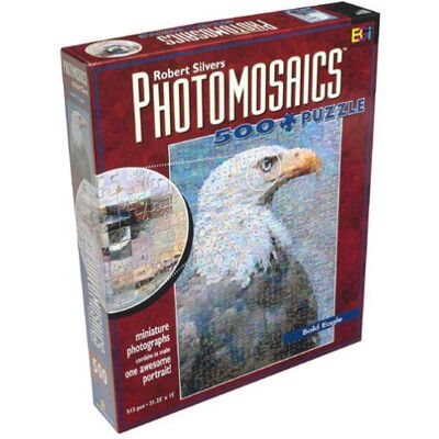 Robert Silvers Photomosaics 500 Piece Puzzle Bald Eagle by Buffalo Games, Inc. Publicité Robert Silvers Photomosaics 500 Piece Puzzle Bald Eagle by Buffalo Games, Inc. Publicité