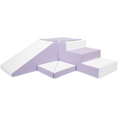 Non communiqué Set de 4 blocs en mousse blanc lilas Gris - Publicité Non communiqué Set de 4 blocs en mousse blanc lilas Gris - Publicité