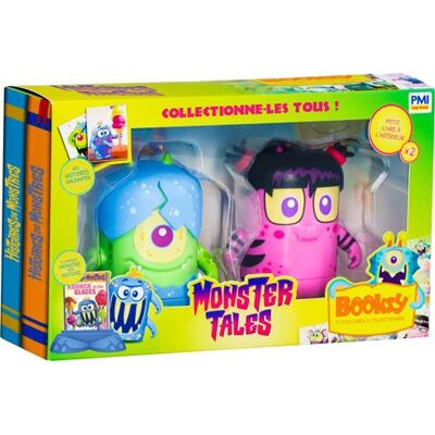 Bandai - Booksy - Contes de Monstres - Pack de 2 Figurines et Livres - Jouet pour Enfants 3 Ans et Plus - Publicité Bandai - Booksy - Contes de Monstres - Pack de 2 Figurines et Livres - Jouet pour Enfants 3 Ans et Plus - Publicité