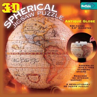 Buffalo Games 3D Spherical Puzzle - Antique Globe - Publicité Buffalo Games 3D Spherical Puzzle - Antique Globe - Publicité