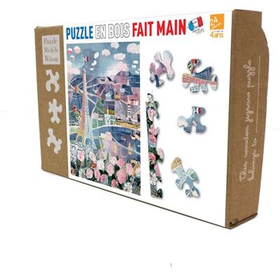 Puzzle en bois Michele Wilson - 24 pièces Raoul Dufy Paris au Printemps - Publicité Puzzle en bois Michele Wilson - 24 pièces Raoul Dufy Paris au Printemps - Publicité