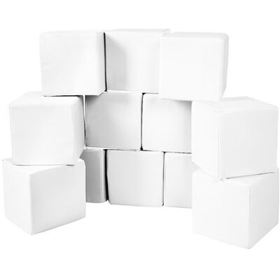 Non communiqué Lot cubes XXL mousse 12 pcs blanc Blanc - Publicité Non communiqué Lot cubes XXL mousse 12 pcs blanc Blanc - Publicité