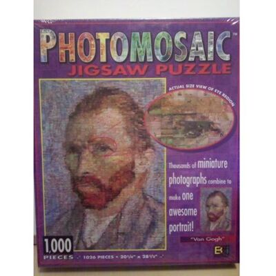 Buffalo Games Photomosaics 1000-Piece Jigsaw Puzzle Van Gogh - Publicité Buffalo Games Photomosaics 1000-Piece Jigsaw Puzzle Van Gogh - Publicité