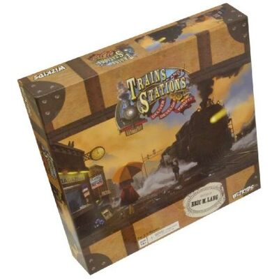 Trains Stations Board Game WizKids - Publicité Trains Stations Board Game WizKids - Publicité