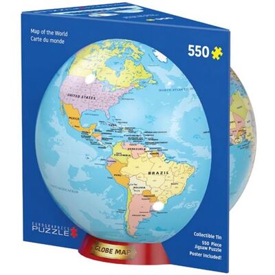 Puzzle Carte du Monde Eurographics - 550 Pièces en Boîte en Métal - Publicité Puzzle Carte du Monde Eurographics - 550 Pièces en Boîte en Métal - Publicité