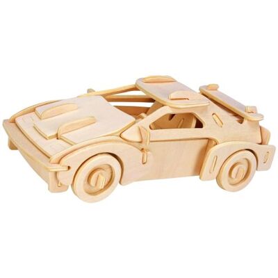 Kit voiture de course en bois de Gepetto - Kit de construction - Publicité Kit voiture de course en bois de Gepetto - Kit de construction - Publicité