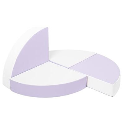 Non communiqué Set de 4 blocs en mousse blanc lilas Blanc - Publicité Non communiqué Set de 4 blocs en mousse blanc lilas Blanc - Publicité