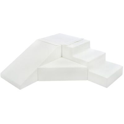 Non communiqué Set de 4 blocs en mousse blanc Gris - Publicité Non communiqué Set de 4 blocs en mousse blanc Gris - Publicité