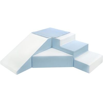 Non communiqué Set de 4 blocs blanc bleu pastel Bleu - Publicité Non communiqué Set de 4 blocs blanc bleu pastel Bleu - Publicité