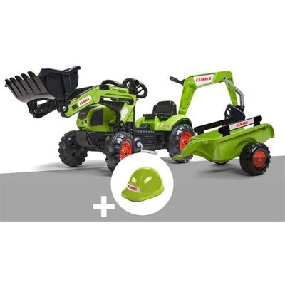 Tractopelle enfant Claas Arion 410 2 à 5 ans Falk + Casque - Publicité Tractopelle enfant Claas Arion 410 2 à 5 ans Falk + Casque - Publicité