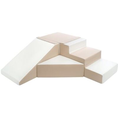 Non communiqué Set de 4 blocs blanc cappuccino Beige - Publicité Non communiqué Set de 4 blocs blanc cappuccino Beige - Publicité