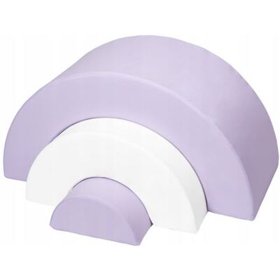 Non communiqué Arc en ciel- lot de 3 grand blocs blanc lilas Gris - Publicité Non communiqué Arc en ciel- lot de 3 grand blocs blanc lilas Gris - Publicité