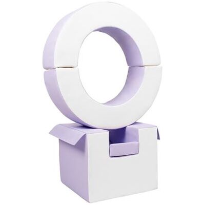 Non communiqué Ensemble de cerceaux 3 blocs blanc lilas Violet - Publicité Non communiqué Ensemble de cerceaux 3 blocs blanc lilas Violet - Publicité