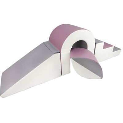 Non communiqué Set de blocs en mousse 4 éléments blanc gris violet Gris - Publicité Non communiqué Set de blocs en mousse 4 éléments blanc gris violet Gris - Publicité