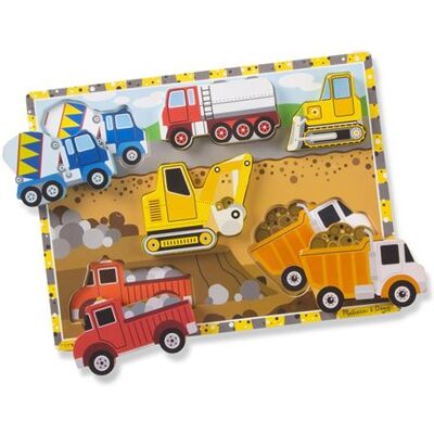 Puzzle de construction en bois Melissa & Doug - 6 pièces - Publicité Puzzle de construction en bois Melissa & Doug - 6 pièces - Publicité