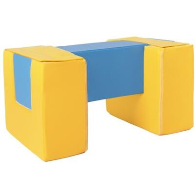 Non communiqué 3 blocs en mousse jaune bleu Jaune - Publicité Non communiqué 3 blocs en mousse jaune bleu Jaune - Publicité