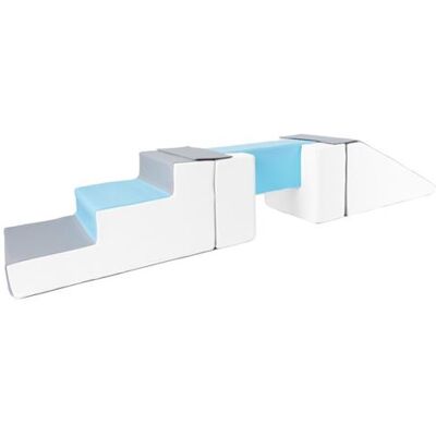 Non communiqué Passerelle 5 blocs blanc bleu gris Bleu - Publicité Non communiqué Passerelle 5 blocs blanc bleu gris Bleu - Publicité