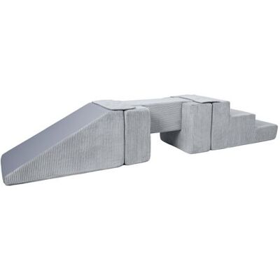 Non communiqué Passerelle 5 blocs gris velours côtelé Gris - Publicité Non communiqué Passerelle 5 blocs gris velours côtelé Gris - Publicité