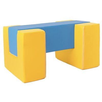 Non communiqué Blocs en mousse jaune bleu Jaune - Publicité Non communiqué Blocs en mousse jaune bleu Jaune - Publicité