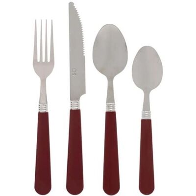Non communiqué Secret de Gourmet - Ménagère 24 Pièces "Colorama" 24cm Rouge - Publicité Non communiqué Secret de Gourmet - Ménagère 24 Pièces "Colorama" 24cm Rouge - Publicité