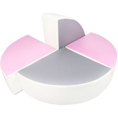 Non communiqué Set de 4 blocs en mousse blanc rose gris Blanc - Publicité Non communiqué Set de 4 blocs en mousse blanc rose gris Blanc - Publicité