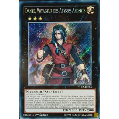 Yu-Gi-Oh! carte YU-GI-OH DUEA-FR085 Dante, Voyageur Des Abysses Ardents NEUF FR - Publicité Yu-Gi-Oh! carte YU-GI-OH DUEA-FR085 Dante, Voyageur Des Abysses Ardents NEUF FR - Publicité