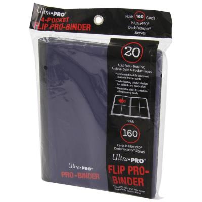 Ultra pro Up flip pro binder für 160 karten blau schwarz - Publicité Ultra pro Up flip pro binder für 160 karten blau schwarz - Publicité