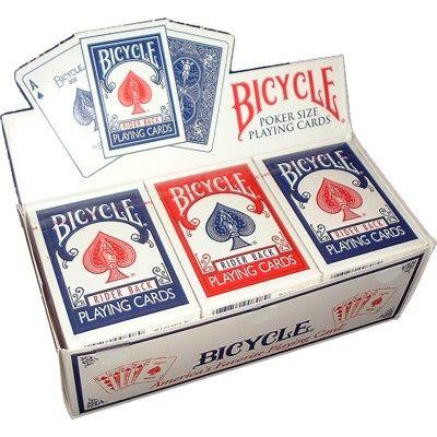 Cartes Bicycle ""Rider back"" en cartouche - Publicité Cartes Bicycle ""Rider back"" en cartouche - Publicité