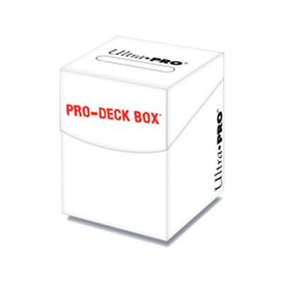Ultra Pro boîte pour cartes Deck Box PRO-100+ Blanche - Publicité Ultra Pro boîte pour cartes Deck Box PRO-100+ Blanche - Publicité