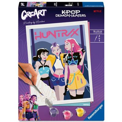 Peinture enfant Ravensburger CreArt K-Pop Demon Hunters Multicolore - Publicité Peinture enfant Ravensburger CreArt K-Pop Demon Hunters Multicolore - Publicité
