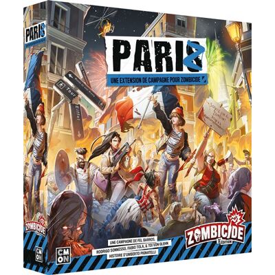 Jeu de stratégie Asmodee Zombicide PariZ Extension Multicolore - Publicité Jeu de stratégie Asmodee Zombicide PariZ Extension Multicolore - Publicité