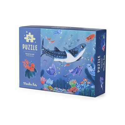 Moulin Roty - Puzzle phosphorescent Sous la mer Paulie - Publicité Moulin Roty - Puzzle phosphorescent Sous la mer Paulie - Publicité