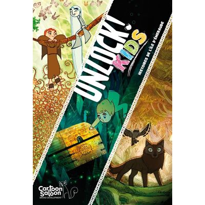 Jeu d'escape game Asmodee Unlock ! Kids Histoire de l'Île d'Émeraude Multicolore - Publicité Jeu d'escape game Asmodee Unlock ! Kids Histoire de l'Île d'Émeraude Multicolore - Publicité