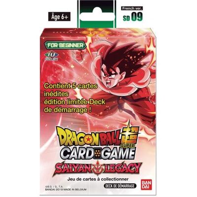 Bandai Jeu de cartes Dragon Ball JCC Starter 09 The Saiyan Legacy - Publicité Bandai Jeu de cartes Dragon Ball JCC Starter 09 The Saiyan Legacy - Publicité
