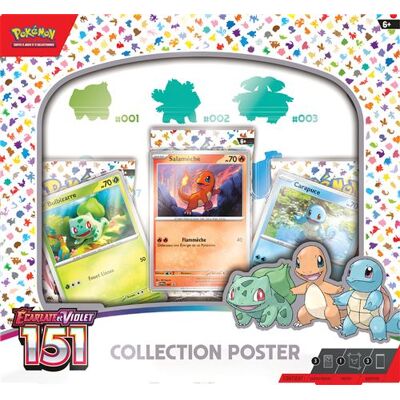 Pokemon Carte à collectionner Pokémon EV3.5 Coffret Poster Pokémon 151 - Publicité Pokemon Carte à collectionner Pokémon EV3.5 Coffret Poster Pokémon 151 - Publicité