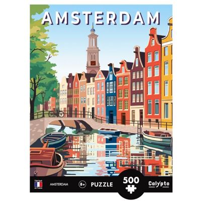 Puzzle 500 pièces SentoSphère Amsterdam Multicolore - Publicité Puzzle 500 pièces SentoSphère Amsterdam Multicolore - Publicité