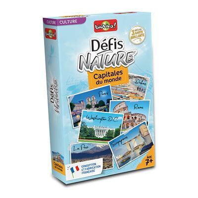 Jeu de connaissances sur les capitales du monde de Bioviva - Publicité Jeu de connaissances sur les capitales du monde de Bioviva - Publicité