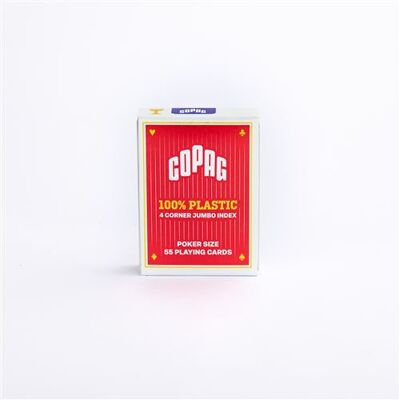 Jeu d’ambiance Copag® Cartes Poker Jumbo Face 4 Index Rouge Rouge - Publicité Jeu d’ambiance Copag® Cartes Poker Jumbo Face 4 Index Rouge Rouge - Publicité
