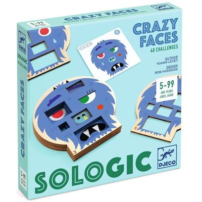 Djeco Crazy Faces - Jeu de logique - 40 défis - Publicité Djeco Crazy Faces - Jeu de logique - 40 défis - Publicité