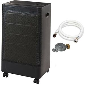 Non communiqué Chauffage d'appoint à gaz Riga - FAVEX - Intérieur - Catalyse - Prêt à l'emploi livré avec tuyau et détendeur - Jusqu'à 30 m² Noir - Publicité Non communiqué Chauffage d'appoint à gaz Riga - FAVEX - Intérieur - Catalyse - Prêt à l'emploi livré avec tuyau et détendeur - Jusqu'à 30 m² Noir - Publicité