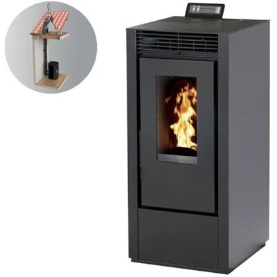 Interstoves Pack Poêle à granules MARINA 11 Etanche + Kit Conduit Vertical 80/125 - Noir Noir - Publicité Interstoves Pack Poêle à granules MARINA 11 Etanche + Kit Conduit Vertical 80/125 - Noir Noir - Publicité