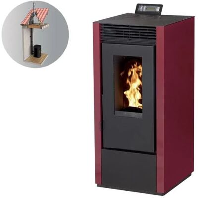 Interstoves Pack Poêle à granules MARINA 14 Etanche + Kit Conduit Vertical 80/125 - Bordeaux Bordeaux - Publicité Interstoves Pack Poêle à granules MARINA 14 Etanche + Kit Conduit Vertical 80/125 - Bordeaux Bordeaux - Publicité