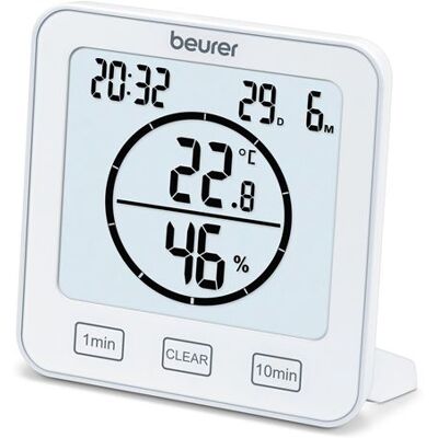 Thermo-hygromètre Beurer HM 22 Blanc Blanc - Publicité Thermo-hygromètre Beurer HM 22 Blanc Blanc - Publicité