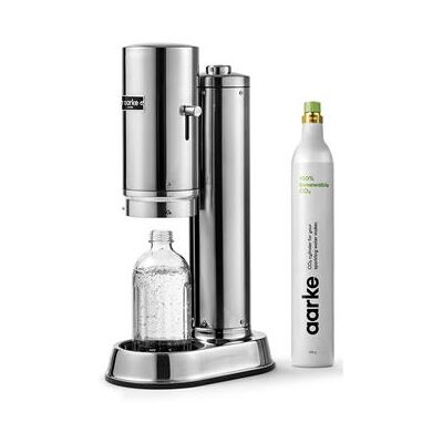Aarke Machine à soda et eau gazeuse Pack Carbonator 3 Inox + CO2 Inox - Publicité Aarke Machine à soda et eau gazeuse Pack Carbonator 3 Inox + CO2 Inox - Publicité