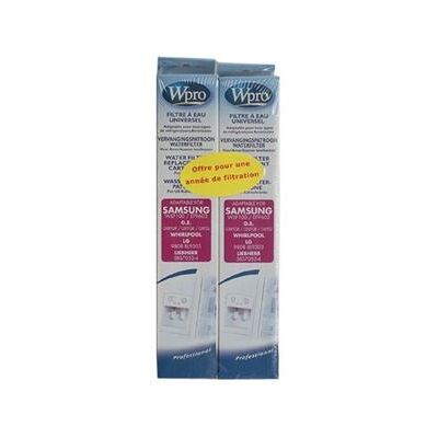 Wpro Lot de 2 cartouches filtrantes universelles pour réfrigérateur américain - Publicité Wpro Lot de 2 cartouches filtrantes universelles pour réfrigérateur américain - Publicité